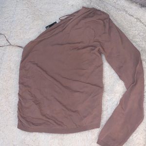 Mauve one shoulder Zara top